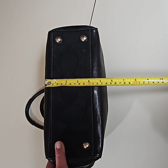 Coach Signature Front Turn Lock Bag - Picture 12 of 17